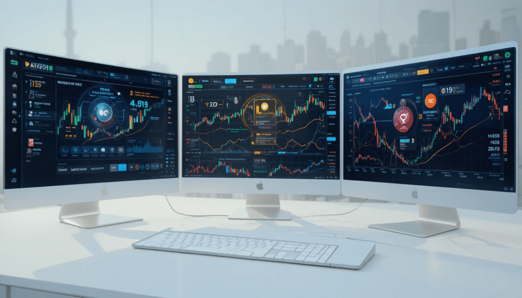 crypto-investor-multiple-screens-analysis